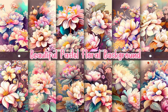 Download Pastel Flowers, Floral Background - Premium Resources