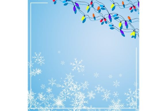 Download Winter Blue Square Background with Snowf - Square background Collection