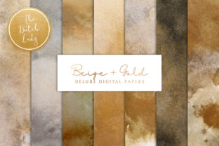Download Beige &amp; Gold Digital Backgrounds - Backgrounds Collection
