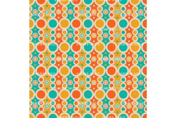 Download Retro 1970s Orange Yellow Green Pattern - Yellow Collection