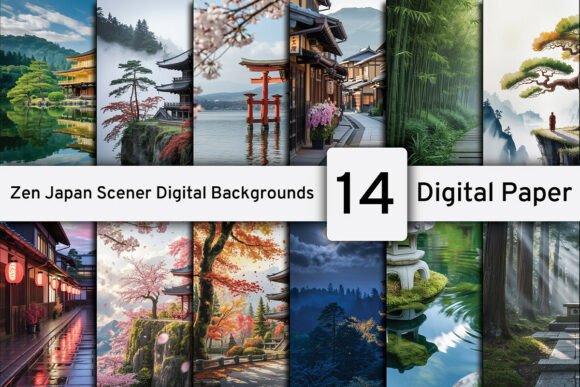 Download Zen Japan Scener Digital Backgrounds - Backgrounds Collection