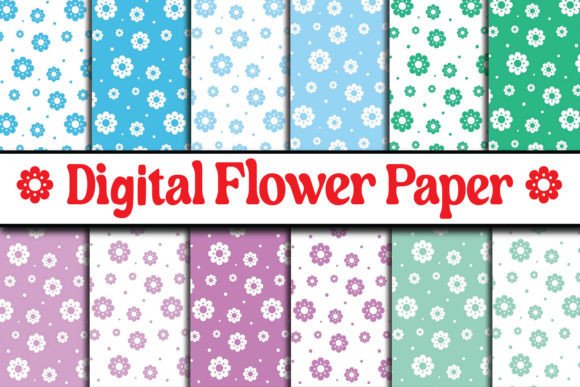 Download Digital Floral Papers, Seamless Patterns - Digital floral Collection